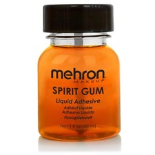 Mehron Makeup Spirit Gum 1 oz Special FX Adhesive for Wigs Prosthetics Halloween