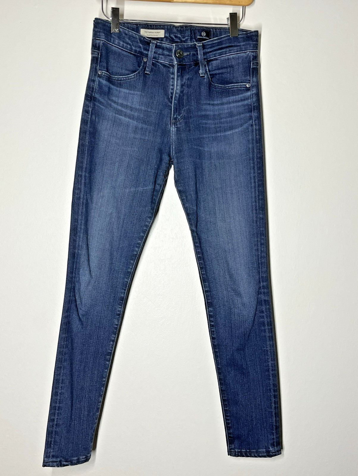 AG ADRIANO GOLDSCHMIED Women's Jeans The Farrah High Rise Skinny Ankle 26 R Blue