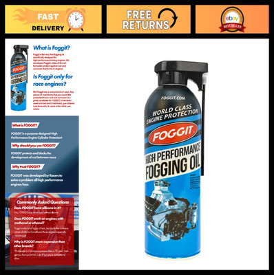High-Performance Fogging Oil 12 Oz Can - Engine Rust Protection, 2-Cycle & 4-Cyc