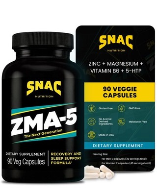 SNAC ZMA-5 Mineral Supplement - 90 Caps