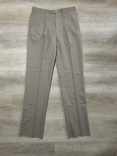 JB Britches Made In Italy 100% Wool 35R Khakis Men's Classic Fit  Dress Pants