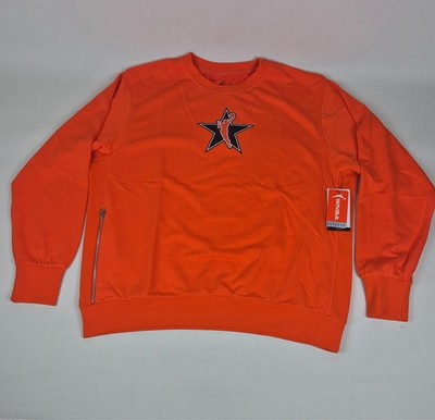 Jordan WNBA All Star 2025 Essential Fleece Crew Womens Size XL Orange HM8008-820