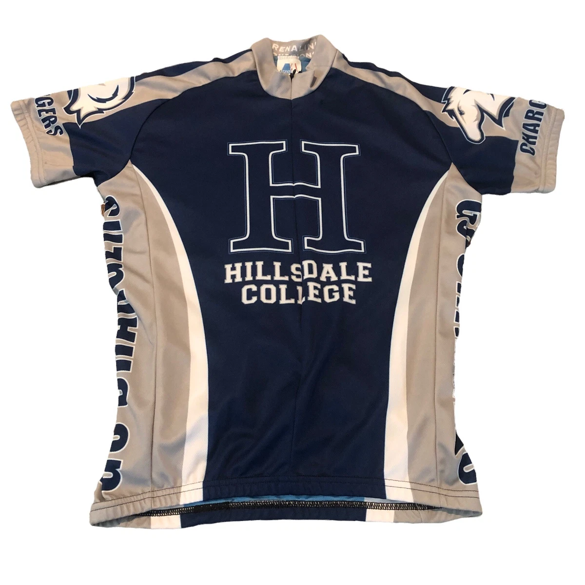 Adrenaline Promotions Hillsdale Chargers NCAA cycling jersey sz