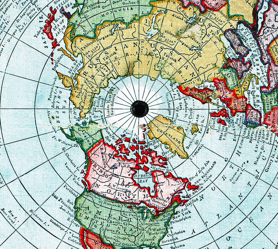 1892 Flat Earth New Standard Map of the World Alexander Gleason Gleason ...