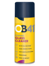 OB41 Foaming Glass Cleaner Removes Stains 400ml Glass Oil Tar Limescale Plastic