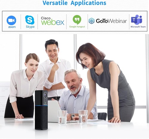 Tenveo Smart 2K Videokonferenz Webcam KI-gestütztes Framing automatische Gesichtserkennung - Bild 4 von 9