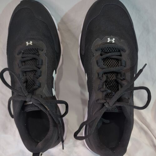 Under Armour Charged Assert Women's Tennis Shoes siz 10 Black/White Jogging Run - Picture 7 of 11
