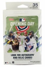 2021 Topps Opening Day Baseball Factory Sealed Box - Look for Auto's & Relics 