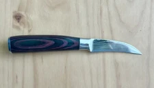2.75 " Birds Beak Paring Knife Peeling Fruit Knives Damascus Wood Color