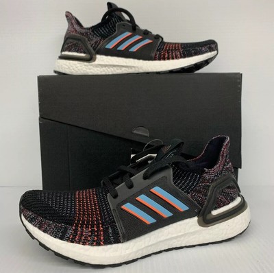 adidas ultra boost 19 core black glow blue
