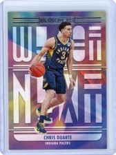 2021-22 NBA Hoops Chris Duarte Rookie We Got Next Insert Indiana Pacers