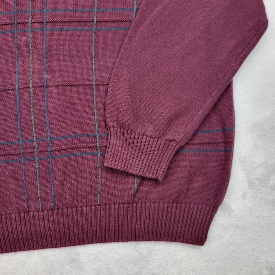 David Taylor Suéter Hombres Extra Grande Sudadera Jersey Abuelo Granate Adulto XL Foto 3 de 4