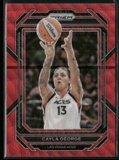 2023 Panini Prizm WNBA - Cayla George #58 Ruby Wave Prizm A1
