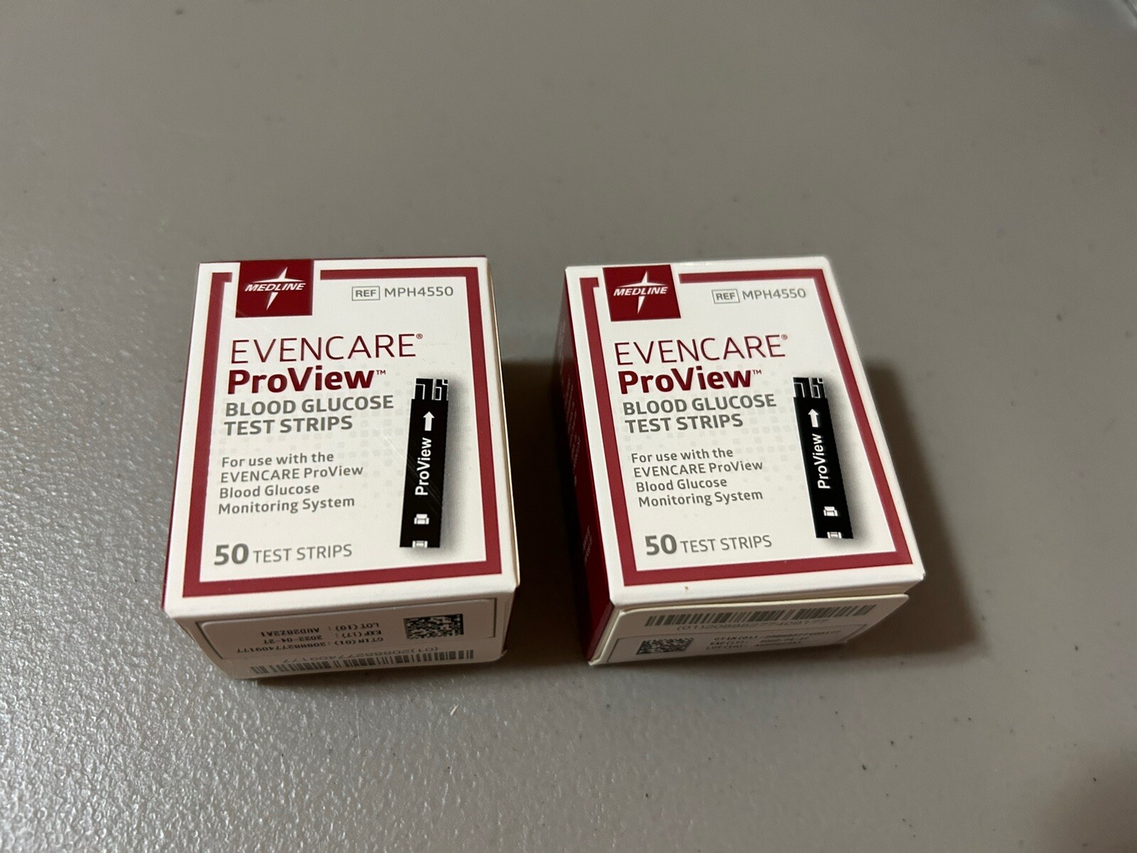 New Sealed Evencare Blood Glucose Test Strips , Exp 04-27-2022