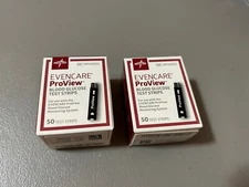New Sealed Evencare Blood Glucose Test Strips , Exp 04-27-2022