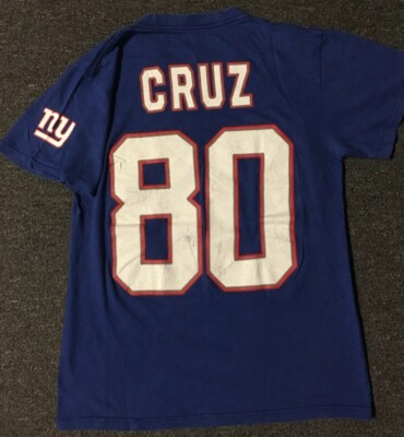 NY Giants Victor Cruz Shirt S Barkley Yankees Lawrence Taylor Tom Brady Vtg 90s