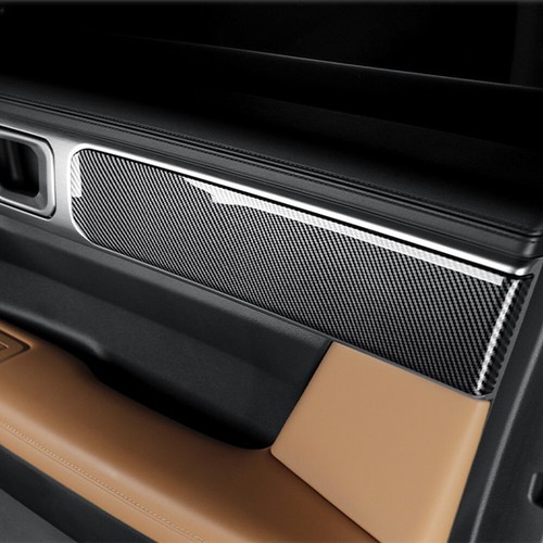 4pcs Carbon Fiber ABS Inner Door Panel Cover Trim For Hyundai Santa FE 2024 2025 - Picture 7 of 7