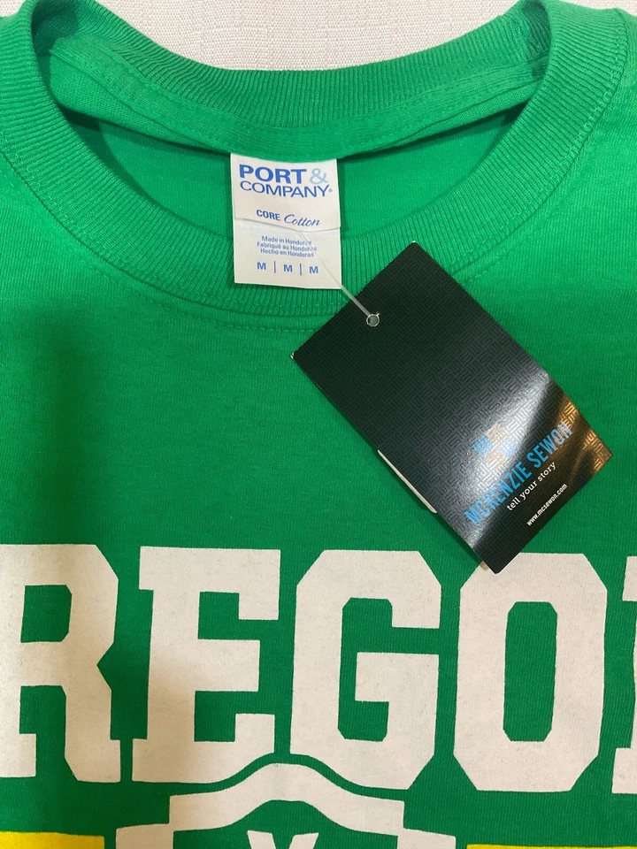 Nueva con etiquetas Camiseta Oregon Ducks Valero Alamo Bowl Talla Mediana - Verde y Amarillo Bowl GANAR Foto 4 de 4