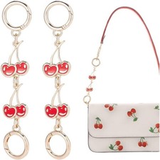 2pcs Cherry Link Purse Strap Extender bag Chain Handbag Strap Extender Clutch