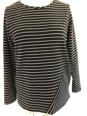 Cecil Langarmshirt/dünnes Sweatshirt Karina Gr. M/40 gestreift/geringelt maritim