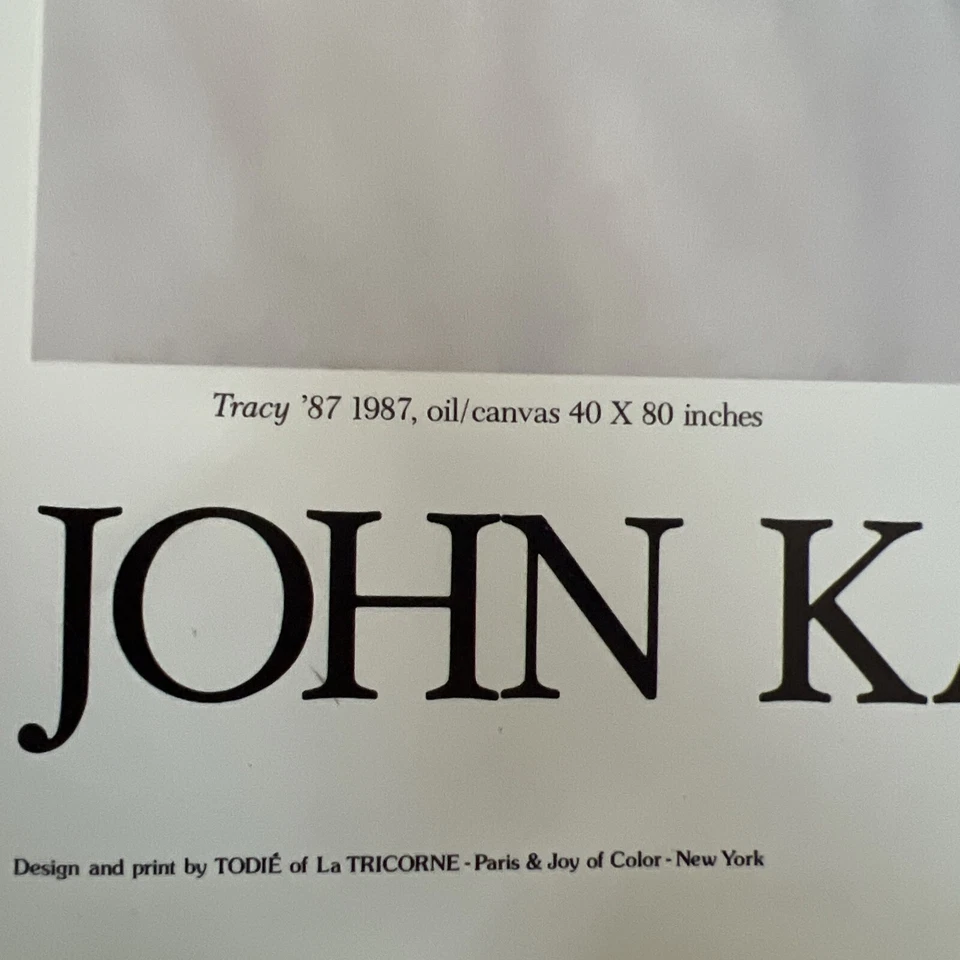Póster de John Kacere "Tracy 1987 raro difícil de encontrar casi nuevo como nuevo🔥 25x17" Foto 2 de 4