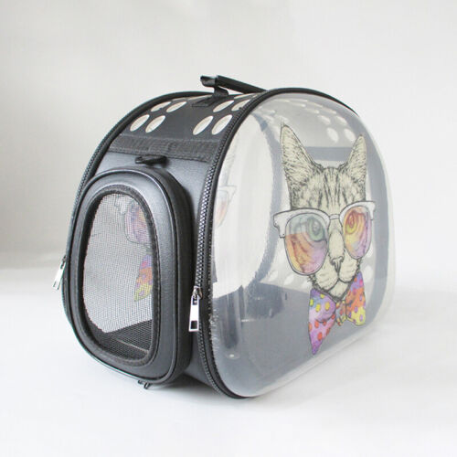 Space Capsule Pet Backpack Cat Cage Shoulder Clear Cat Bag - Foto 1 di 22