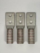 Burndy Two Hole Compression Lug YAZ32-2TC38-FX 300 kcmil 3/8  Stud Long Red Die