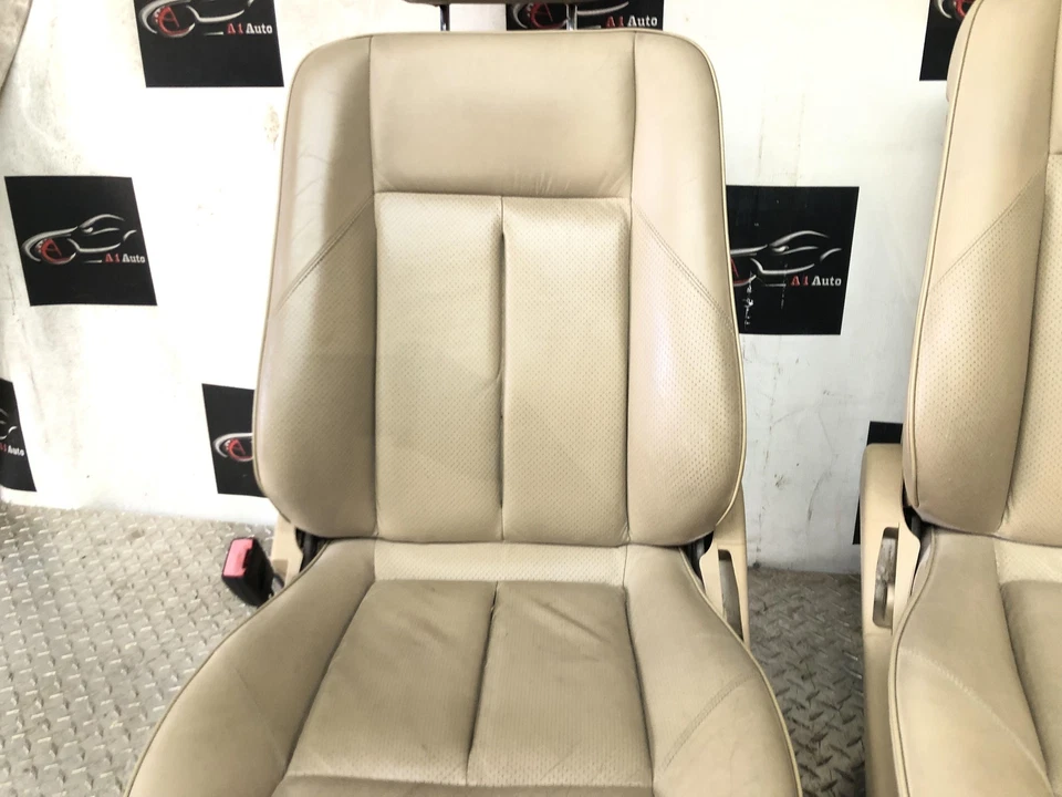 1994 - 2000 Mercedes Benz W202 C280 Front Seat Set Leather Beige Nice Oem Foto 3 de 4