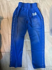 Size Large-Yellyard Blue Stone Crystal Pants