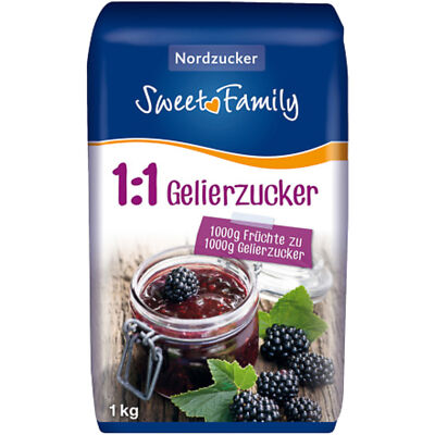Sweet Family Gelierzucker 1:1 der Klassiker 1kg Packung