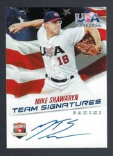 2015 Panini USA Baseball Collegiate Team Signatures Mike Shawaryn 314/399