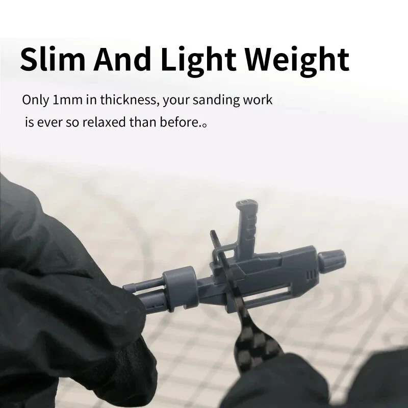 DISPIAE 9x Carbon Fibre Polishing Sanding Board Stick Set Model Hobby Tools - Image 2 of 4