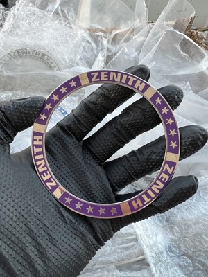 Zenith Metal Super Swept Rings Purple/Chrome (Set of 4)