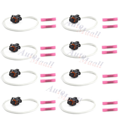 8x Fuel Injector Connector Harness for Cadillac Escalade EXT CTS V Buick Lucerne