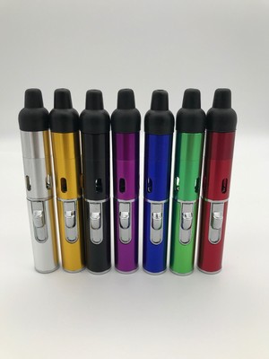 Windproof Torch lighter Click Butane Gas Refillable Free Pouch In Assorted Color