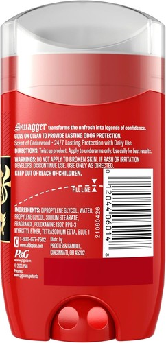 Old Spice Aluminum Free Deodorant for Men Swagger Scent 3.8 oz (Pack of 3) - Picture 3 of 8
