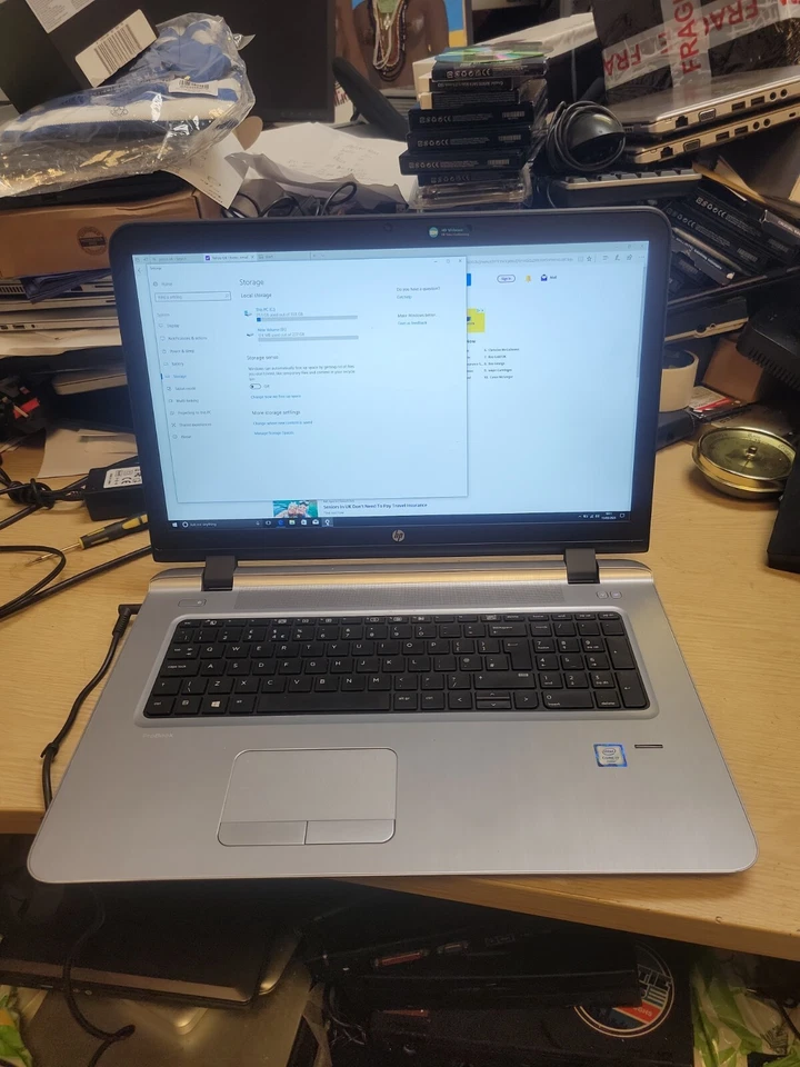 HP ProBook 470 G3 i7 6500U 2.5GHz 12GB, 256GB SSD, 600GB SSD HDD 17" FHD Laptop - Image 4 of 4