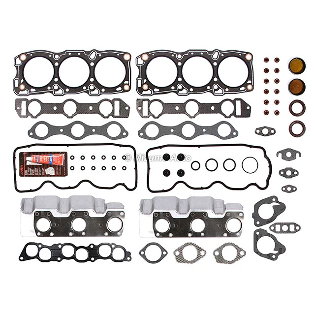 Juego completo de juntas cojinetes anillos aptos 87-93 Dodge Chrysler Mitsubishi 3.0 SOHC 6G72 Foto 3 de 4