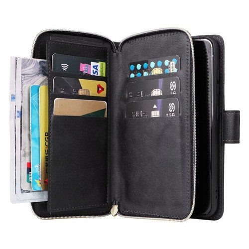 For Samsung Galaxy S25 S24 S23 S22 S21 Ultra Plus Case Wallet Leather Zip Cover - Picture 25 of 59