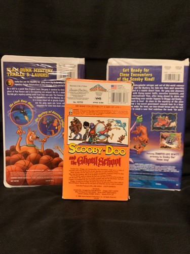 Scooby Doo and The Ghoul School Hanna Barbera VHS 2 bonus alien/ globetrotters - Picture 2 of 3