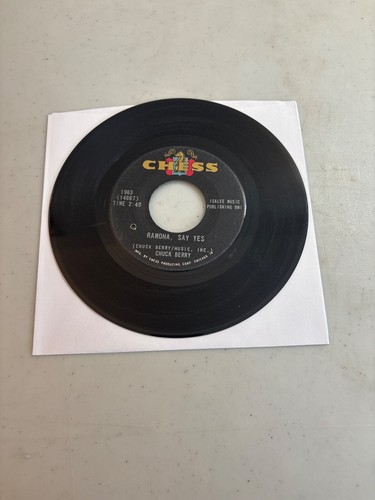 CHUCK BERRY RAMONA SAY YES / HAVANA MOON 7" SINGLE 45 RECORD ON CHESS ROCK VG+