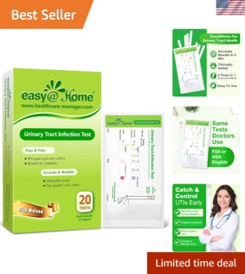 20-Pack UTI Test Strips for Quick & Accurate Home Monitoring - FSA Eligible