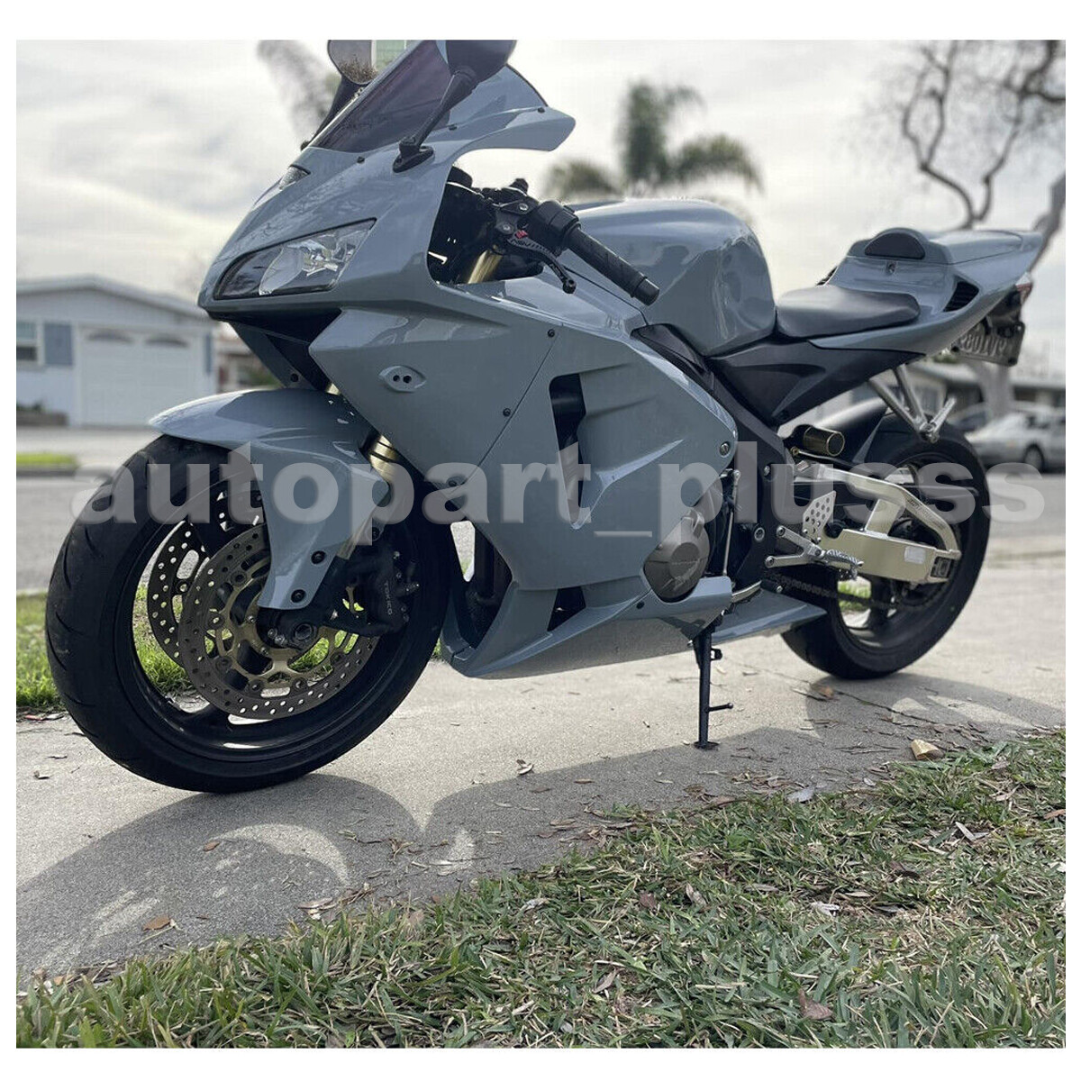 Gray Fairing Kit w/ Tank Cover For Honda CBR600 F4i 2001-2003 ABS