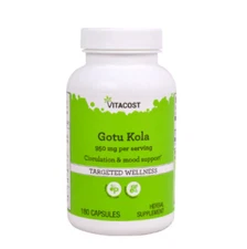 Vitacost Gotu Kola -- 950 mg per serving - 180 Capsules exp: 1/2028