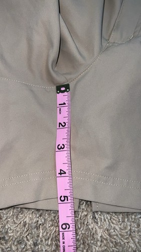 Magellan Outdoors Khaki Active Shorts Womens Small Pockets High Rise 5" Inseam - Picture 4 of 7