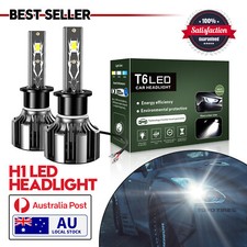 2X H1 LED Headlight Globes Bulbs Kit 1580000LM White Beam Long Lifespan 78000W
