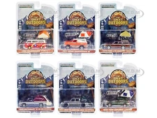 "THE GREAT OUTDOORS" SET OF 6 CARS SERIES 2 1/64 DIECAST MODELS GREENLIGHT 38030