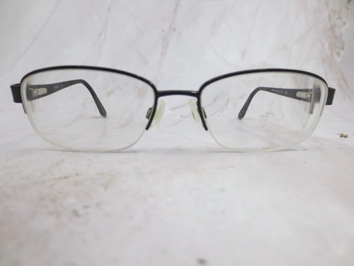 Genesis Eyeglasses Frame G5038-001 Women's Matte Black Half Rim Oval 52-17-135