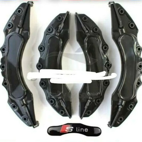 Audi SLine Brake Caliper Cover 4Pcs Black eBay