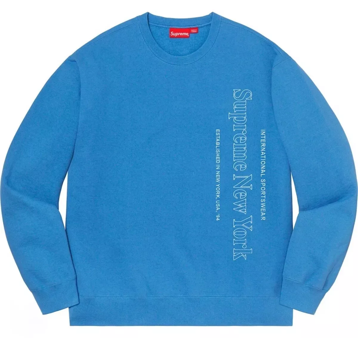 Crewneck logo Supreme Side taille XL flambant neuf FW20